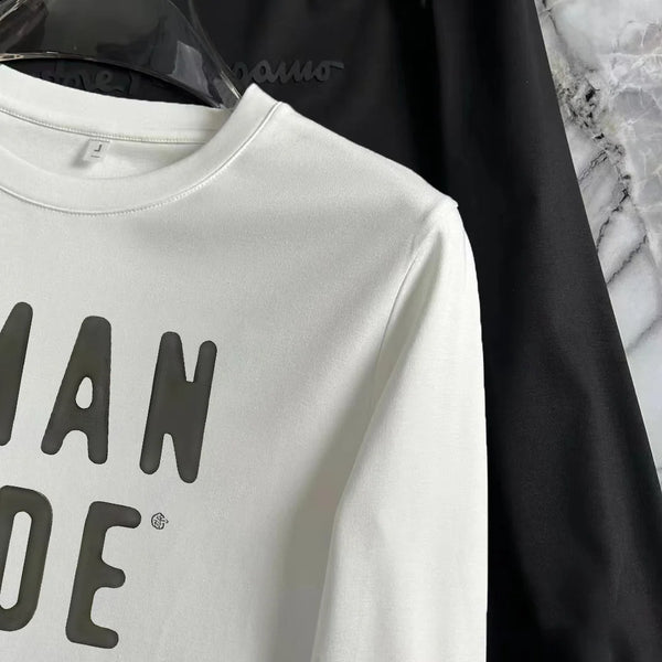 Men's High Quality Rapper Full Sleeve HUMAN MADE Printed Long Sleeve Shirt