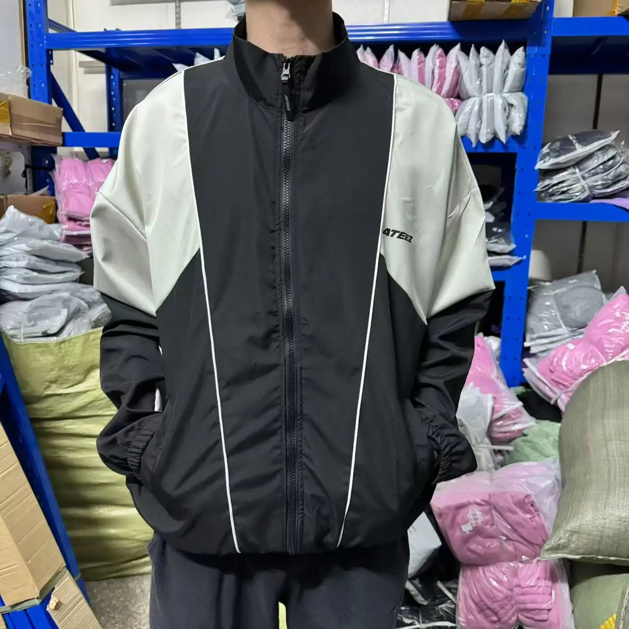 Ateez World Tour Windbreaker Jacket Zip Graphic Streetwear Men 2025