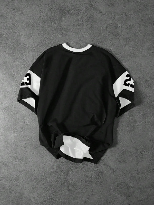 Motorcycle racing T-shirt Men's Racing Car Round Neck Print Short Sleeve Sports