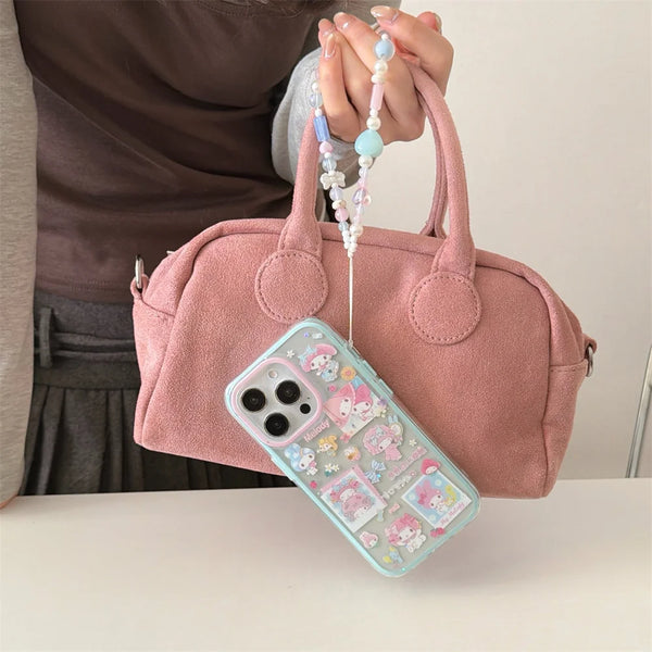 Cute Melody Phone Case with Hanging Rope Compatible with iPhone