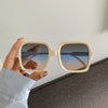 1970s Vintage DISCO Style Square Oversized Translucent Sunglasses