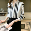 Womens Printed Long Sleeve Blouse Fashion Spring Top