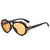 Retro Double Bridge Round UV400 Sunglasses