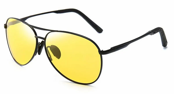 Aviation Metal Frame Polarized Sunglasses Men Day Night