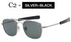 Men's Fashion Pilot UV400 Military AO Sunglasses