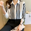Womens Printed Long Sleeve Blouse Fashion Spring Top