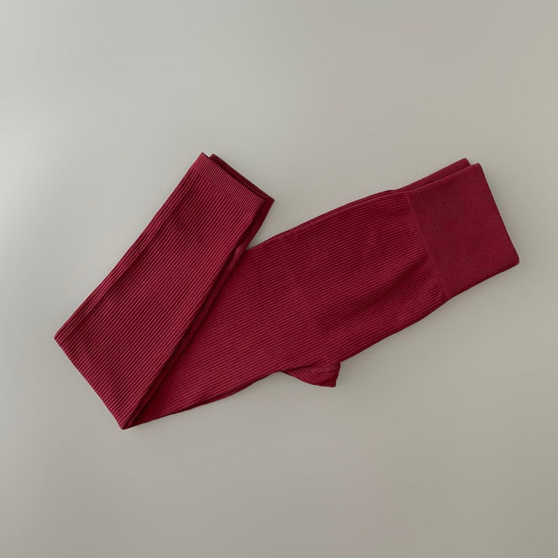 Pants High Waisted Leggings Sport Women Fitness Seamless Female Legging Tummy Tights - xinnzy