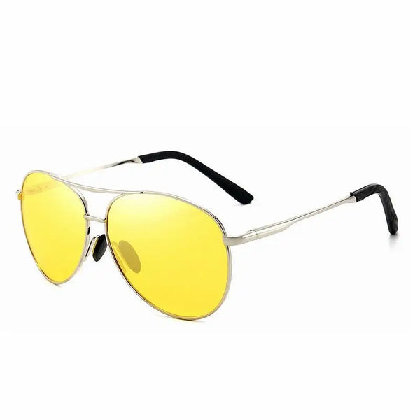 Aviation Metal Frame Polarized Sunglasses Men Day Night