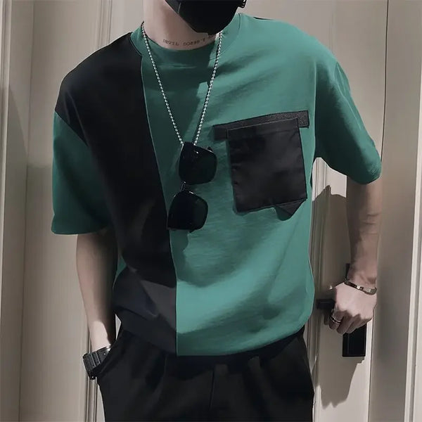 Mens Black Graphic Tshirt Oversized Vintage Streetwear Tee