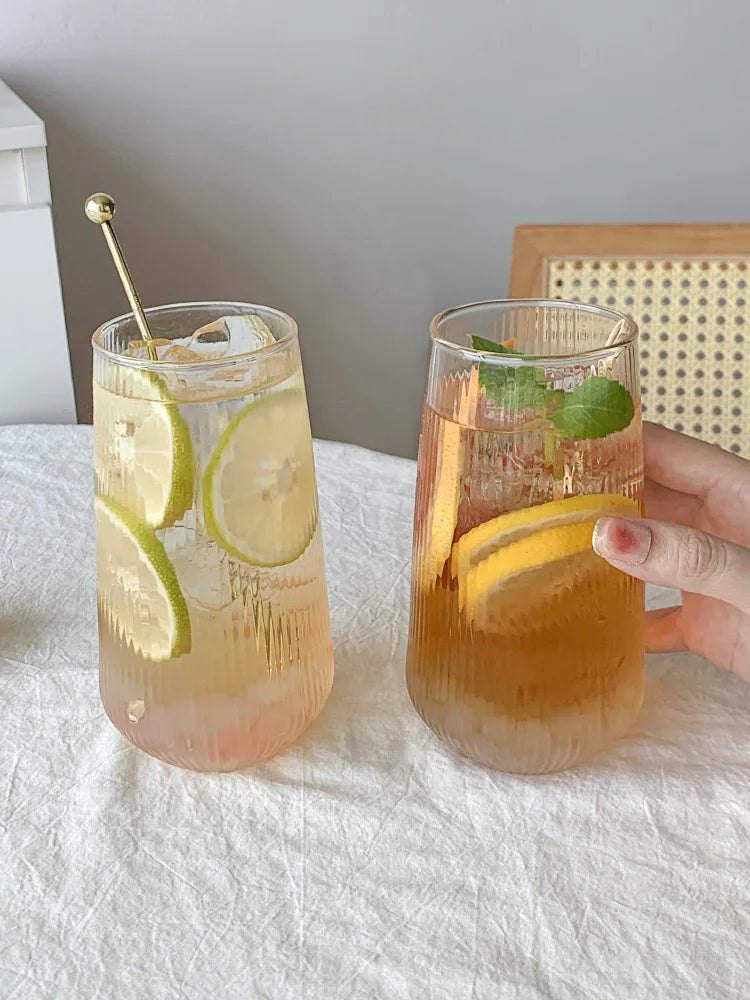 500ml Fruit Tea Cup Cold Drink Juice Drink Cup Household High Value Glass