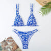 Double Shoulder Bikini Set High Waist Sexy Swimwear Women