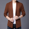 Mens Slim Fit Knit Cardigan Japanese Streetwear Wool Sweater 2025
