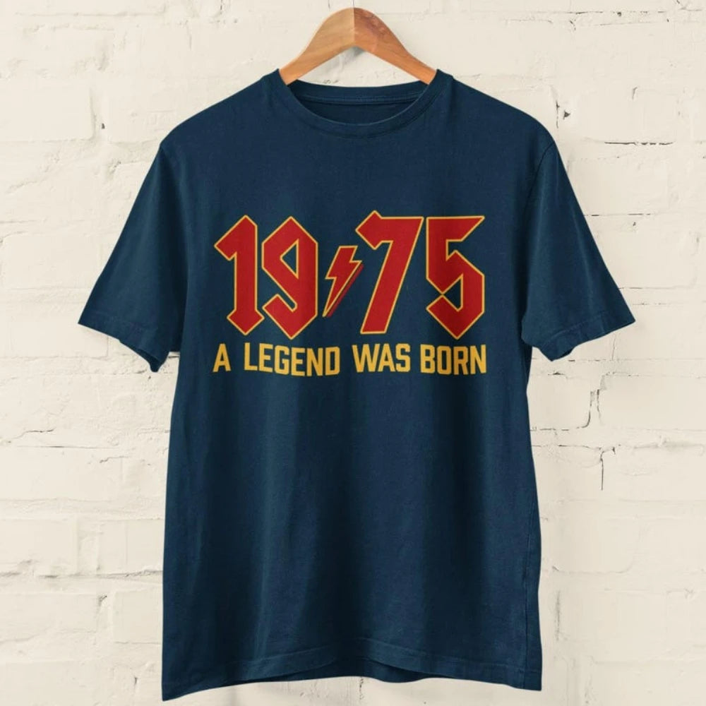 1975 Legend 50th Birthday Retro Rock T-Shirt