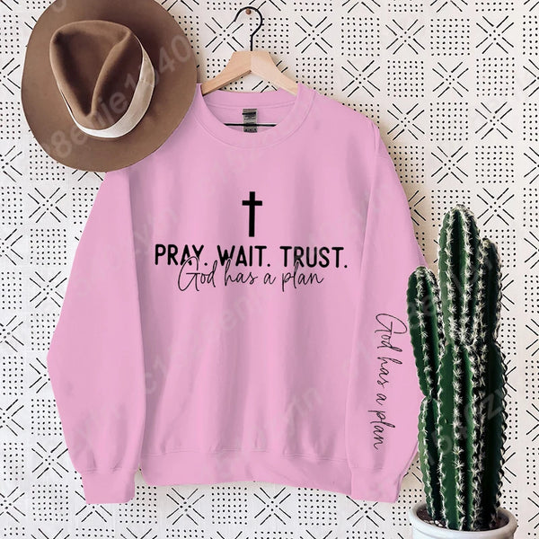 Uplifting Christian Quote Crewneck Sweatshirt Long Sleeve