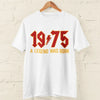 1975 Legend 50th Birthday Retro Rock T-Shirt