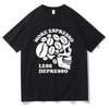 "More Espresso Less Depresso" Skeleton Coffee T-Shirt Men