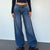 Y2K Baggy Jeans Women Low Rise Straight Leg Streetwear Denim