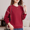 Pure Cotton Hoodie Women Oversized Long Sleeve Pullover Casual