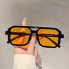 Retro Squared Aviators No Nose Piece Vintage Style Sunnies