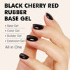Gel Nail Strengthener Black Cherry Red Color Elastic Rubber