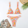 Double Shoulder Bikini Set High Waist Sexy Swimwear Women