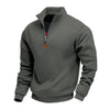 Men's Half Zip Fleece Sweatshirt - Stand Collar Pullover