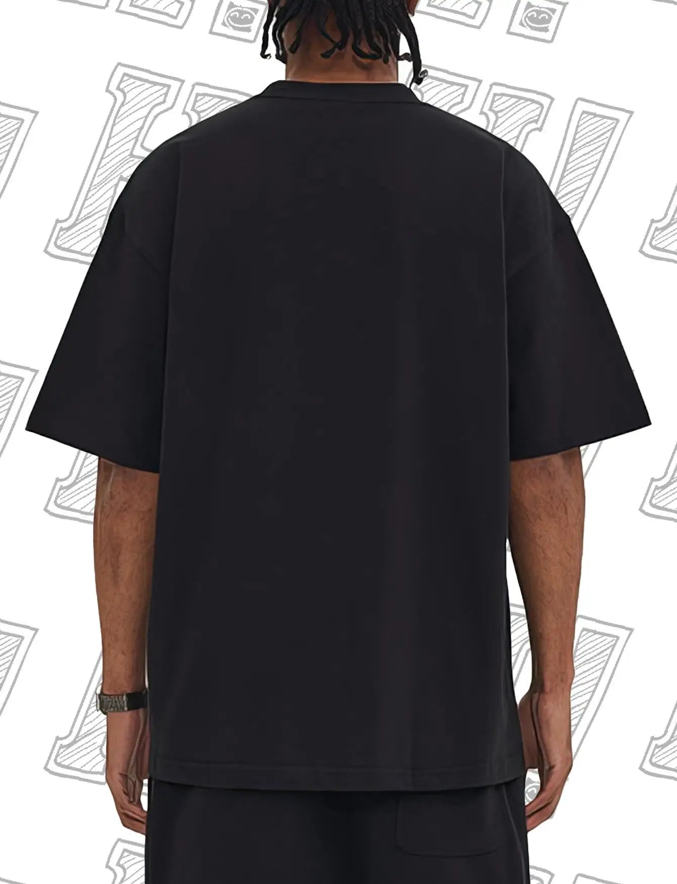 Say Hi Graphic Oversize T-shirts Casual Kpop Top Y2K Tees Streetwear