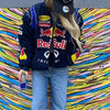Trendige Redbull F1 Racing Jacke im Vintage-Stil, amerikanische Retro-Mode