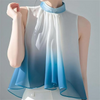 Sleeveless Halter Pleated Blouse – Summer Top for Women