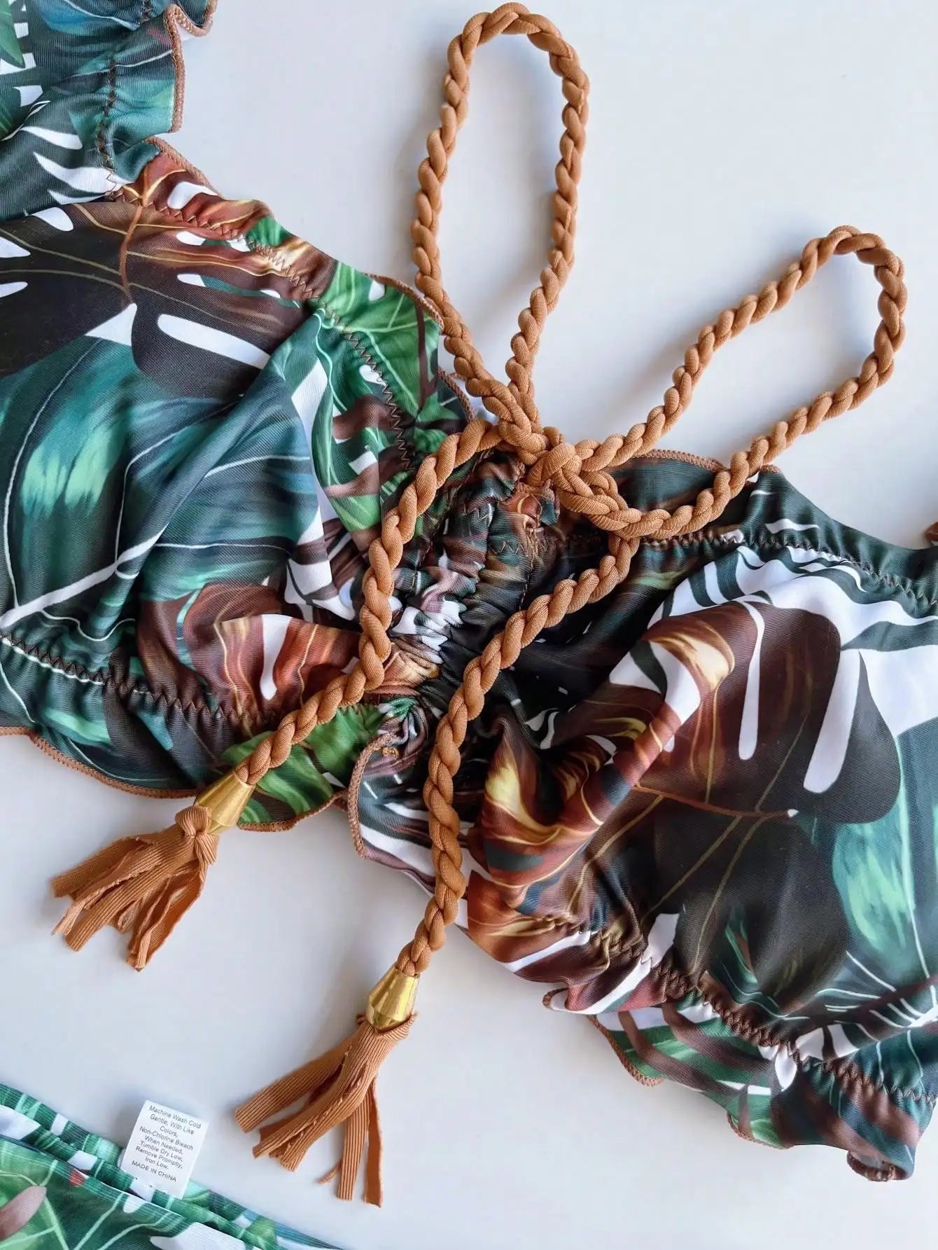 Push Up 2024 Bikini Set Women Swimsuit Ruffle Biquini