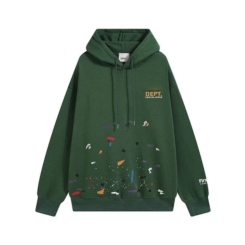 Fashion Zipper Hoodies for Men Spring Summer Letter Print Casual Hoodie