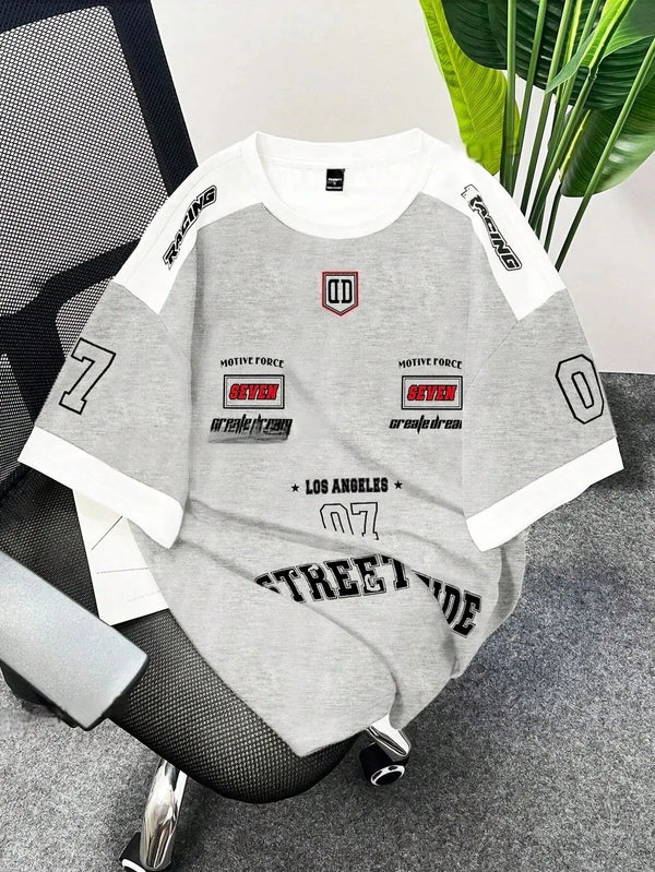 Men’s 3D Digital Print T-Shirt 2025 – Short Sleeve Brooklyn Racing Football Sports Tee