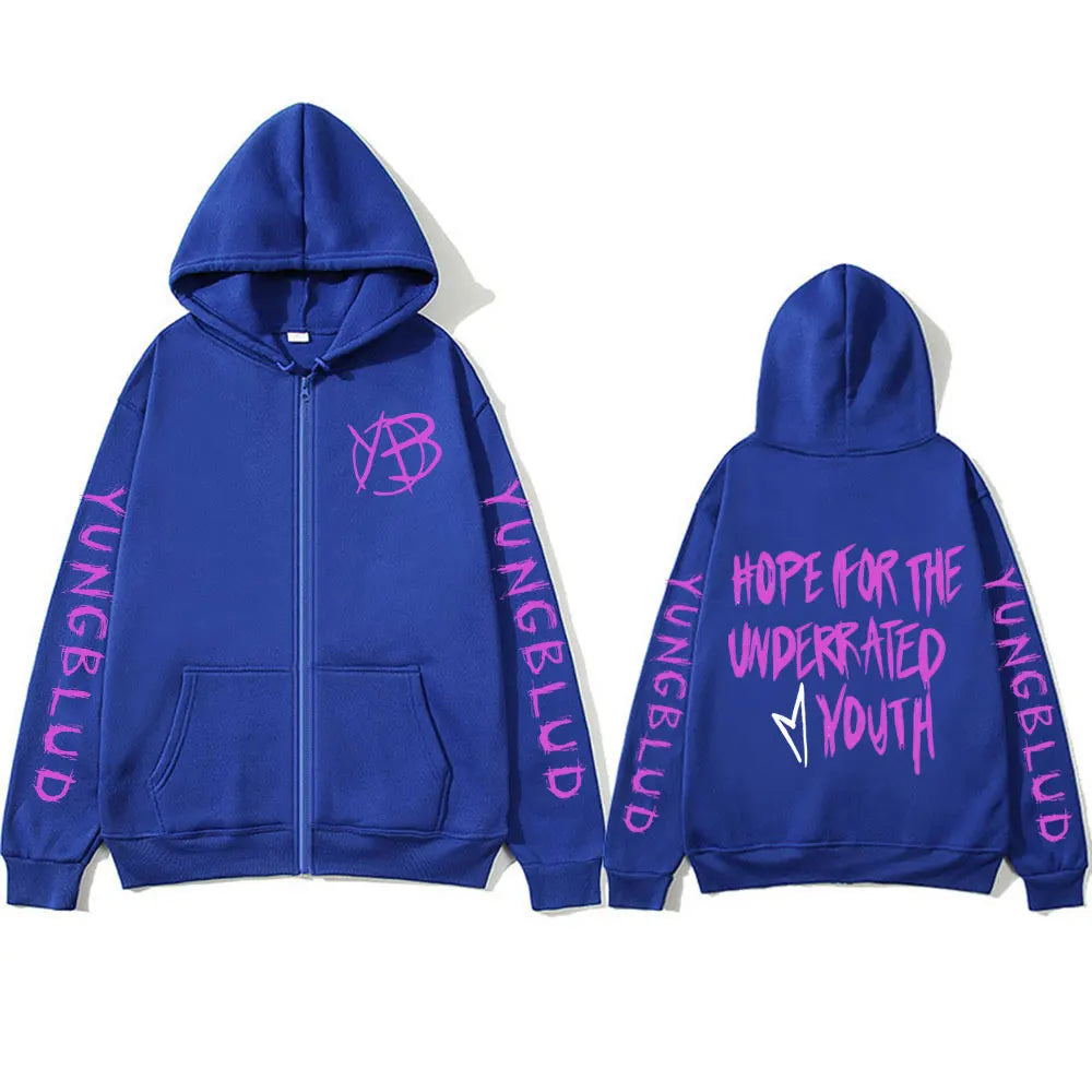 Yungblud Hope for The Underrated Youth Zip Hoodie Oversized Jacket