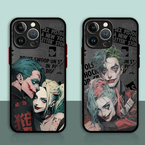 J-Joker Harley Quinn lovers Phone Case for Apple iPhone Matte Cover