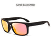 Classic Black Polarized Sunglasses Square Sports
