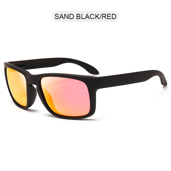 Classic Black Polarized Sunglasses Square Sports