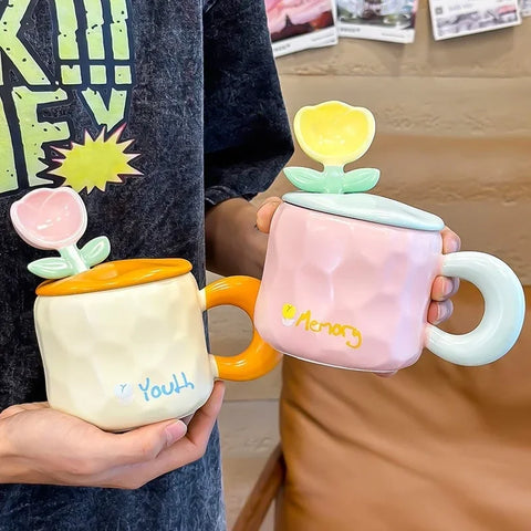 Drinkware Cup Tea Coffee Milk Juice Water Bottle Creative Gift for Her