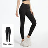 Women's High Waist Textured Yoga Leggings Tummy Control Gym Pants