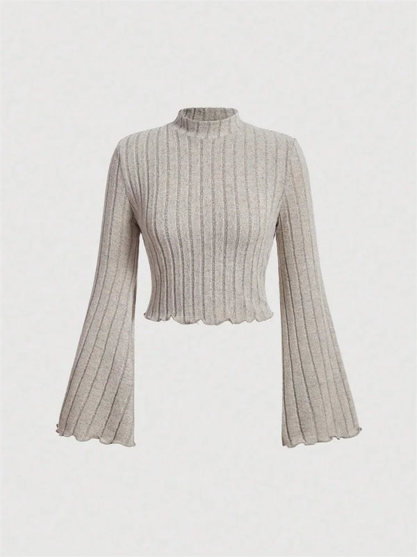 Crop Top Cropped Blouse Spring Fall Slim Fit T-shirt Tees Y2K Clothes