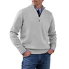 Mens Half Zip Turtleneck Sweater Knit Pullover Warm Jacket Coat