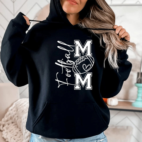 Football Mom Hoodie Plus Size Game Day Sweatshirt Womens Sports 2026