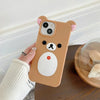 Rilakkuma Bear 3D Cute Cartoon Phone Case For iPhone Shockproof Protective Case