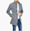 Men’s Wool Blend Trench Coat – Single Breasted Mid-Length Long Jacket (Elegant Winter Style)