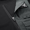 Techwear Long Sleeve Tshirt Men Black Patch Oversized Cotton