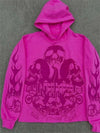 Skull Hoodies Women Retro Streetwear Loose Fit