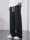 Men's Straight Sweatpants Wide Leg Drawstring Letter Sports Baggy Pants