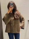 Short Knit Jacket Women Button Up Cardigan Fall Winter 2025 Coat