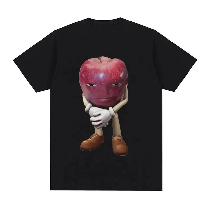 Men's Retro Apple Meme Funny Graphic Harajuku Tee