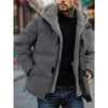 Winter Windproof Men's Jacket Casual Fake Two Hooded