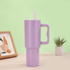 40 oz Tumbler with Handle Straw Lid Insulated Travel Coffee Cup